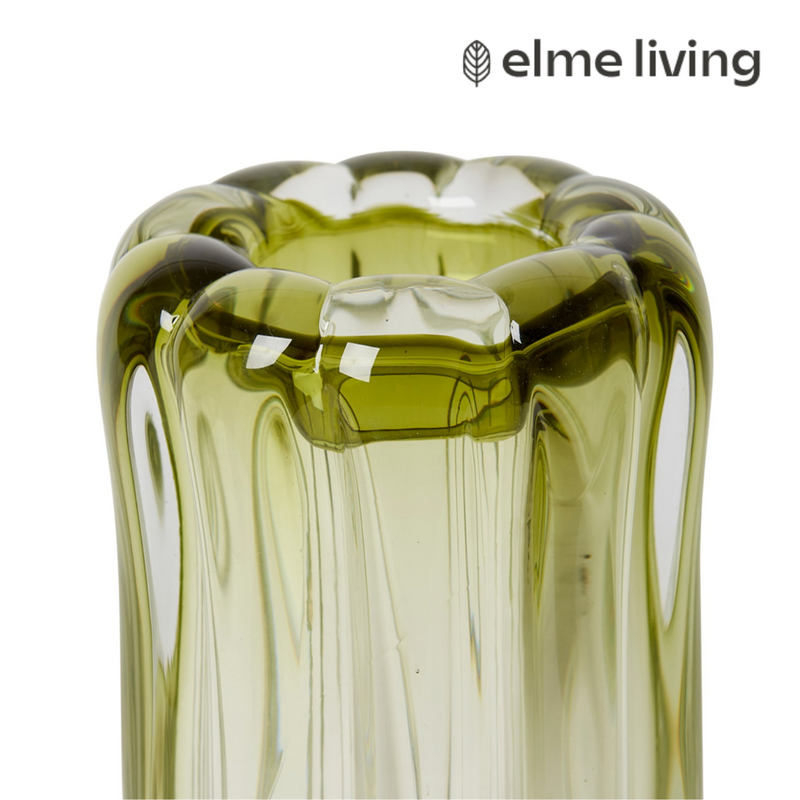 Ronis Thandie Tall Vase Green 15x15x26cm