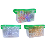 Christmas icicle lights 300 LED battery operated with timer assorted