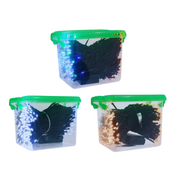 Timer LED Lights 300 assorted colours battery operated in storage tub