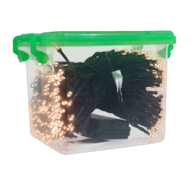 Christmas 300 LED warm white string lights with timer function battery operated