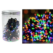 Timer Lights LED 100 Battery Operated in Jar Multicolour – Decorative fairy lights for Christmas, parties, weddings, and home décor