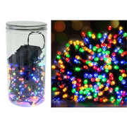 Timer Lights LED 200 Battery Operated in Jar Multicolour – Decorative fairy lights for Christmas, parties, weddings, and home décor