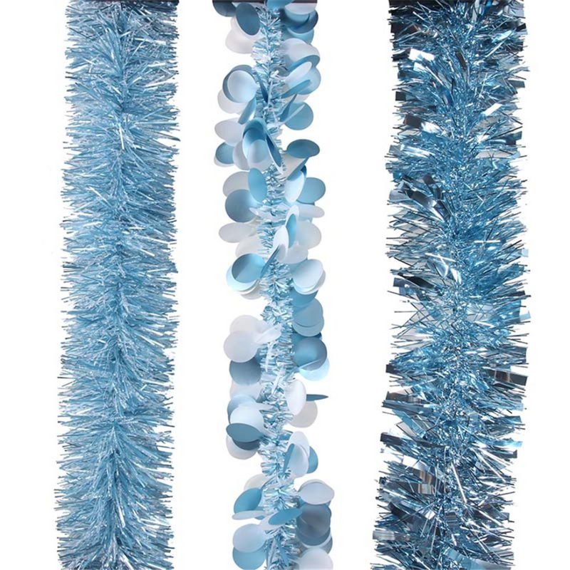 Ronis Tinsel 2m Blue 3 Asstd