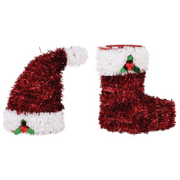 Ronis Tinsel Deco Hat Boot 13cm
