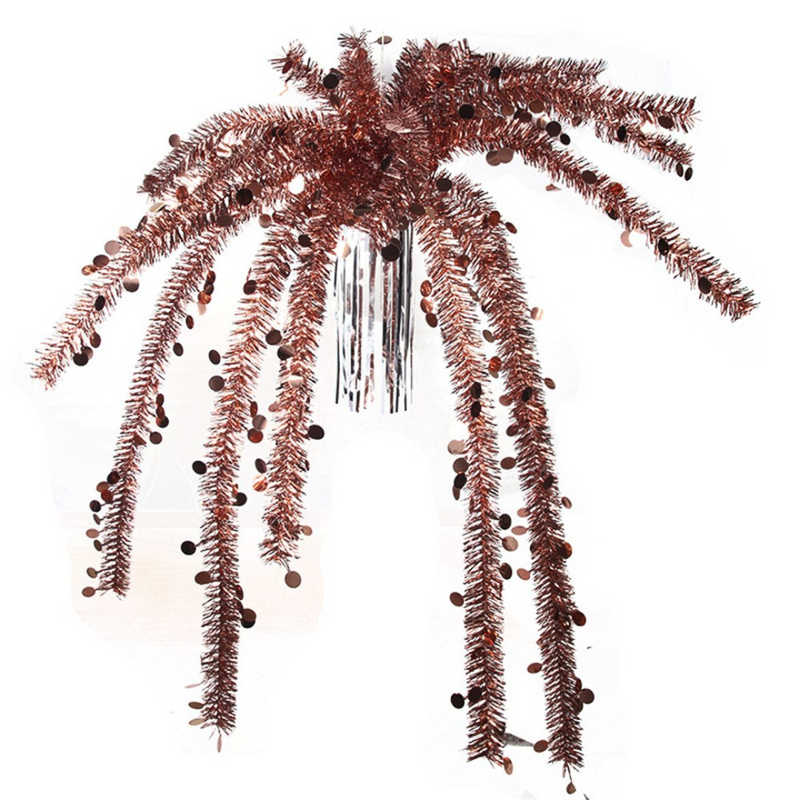 Ronis Tinsel Fountain 90cm 3 Asstd (Copper, Rose Gold, Champagne)