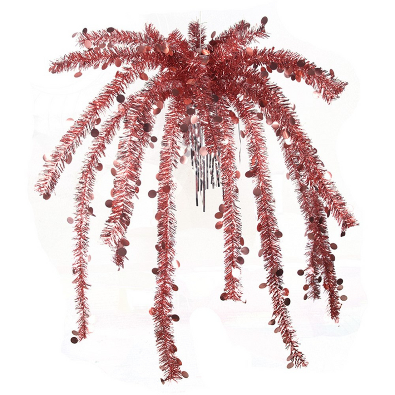 Ronis Tinsel Fountain 90cm 3 Asstd (Copper, Rose Gold, Champagne)