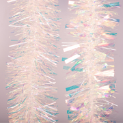 200cm iridescent tinsel garland assorted colours for Christmas tree and party décor