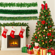 Mint tinsel 200cm assorted finishes for Christmas tree and festive decoration