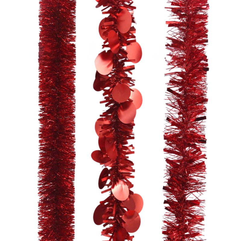 Tinsel 3A 2M Red Tinsel