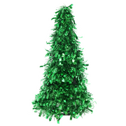 Ronis Tinsel Cone Tree 26cm Assorted