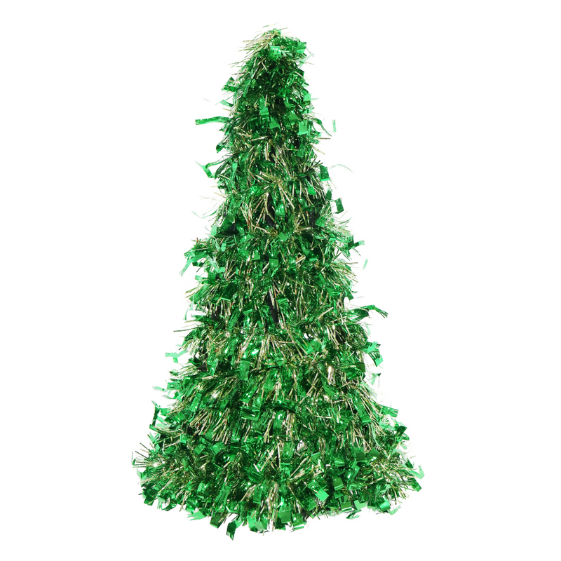 Ronis Tinsel Cone Tree 26cm Assorted