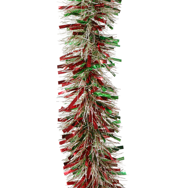 Ronis Tinsel Mix Cut Embossed Metallic 300cm Assorted