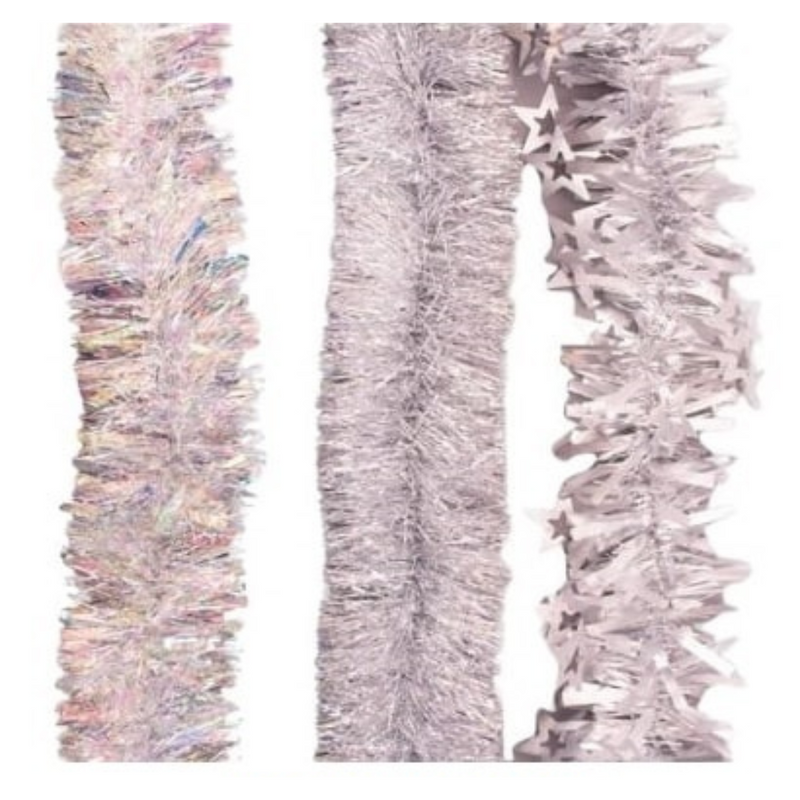 Ronis Tinsel Silver 200cm Assorted