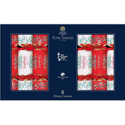 Tom Smith Traditional WB Deluxe Bonbons 8x14in – luxury Christmas crackers with hats, mottos, snaps, and premium gifts