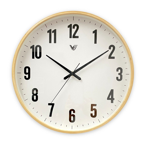 Ronis Top Grade Wooden Wall Clock 36cm