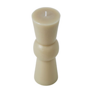Ronis Totem Unscented Candle 6.3x6.3x19.5cm Antique White
