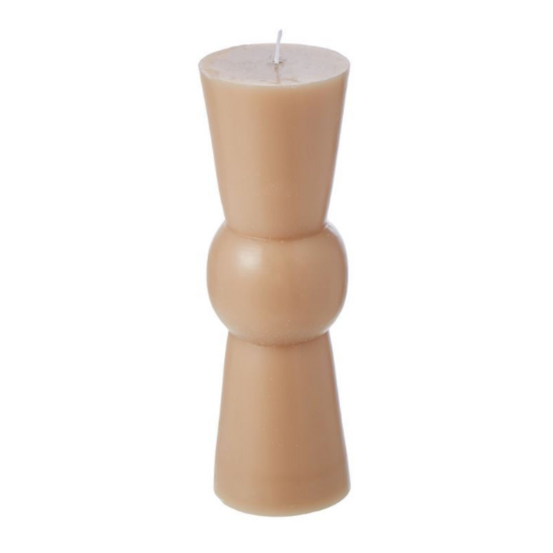 Ronis Totem Unscented Candle 6.3x6.3x19.5cm Milk