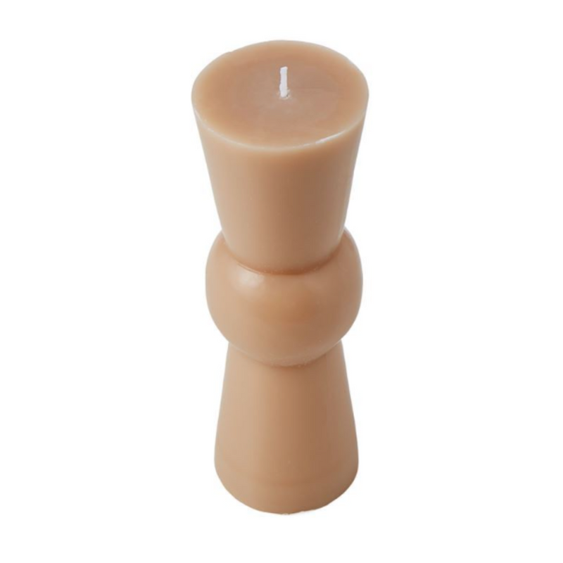 Ronis Totem Unscented Candle 6.3x6.3x19.5cm Milk