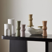 Ronis Totem Unscented Candle 6.3x6.3x19.5cm Milk