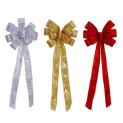 Ronis Tree Topper Bow Metallic Beaded