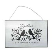 Ronis Tree of life Wooden Signs Black and White 20x30cm Assorted