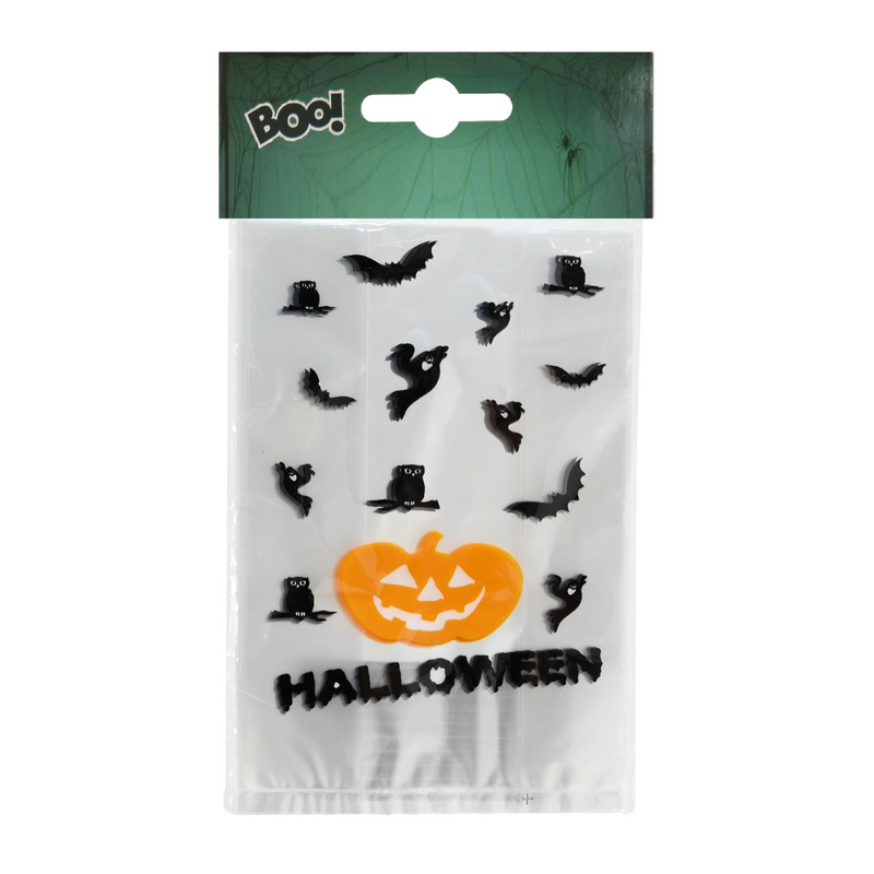 Ronis Trick Or Treat Bag With Ties 16cm 12pk