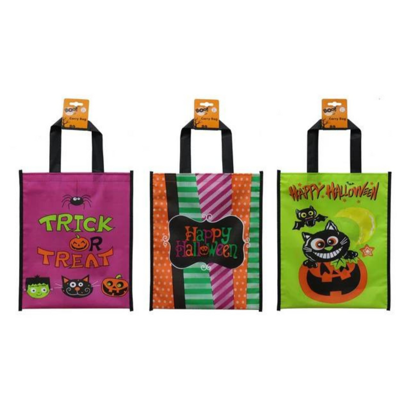 Trick Or Treat Peva Carry Bag 25 X 30Cm Asst