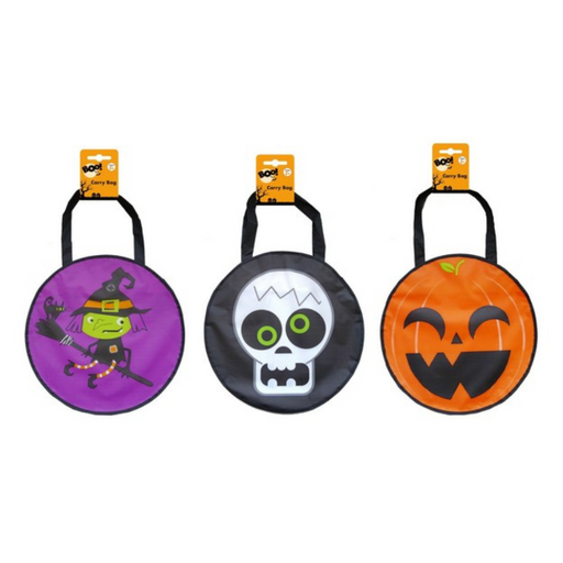 Trick Or Treat Peva Round Carry Bag 36Cm Asst