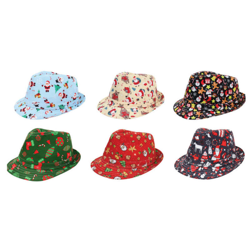 Ronis Trilby Hat Christmas Mix Assorted