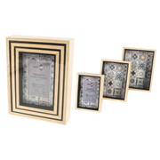 Ronis Trinity Frame MDF Black/Natural Set of 3