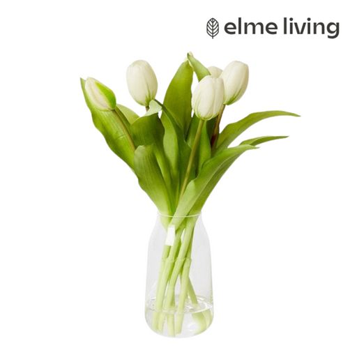 Ronis Tulip Harnan Vase White 18x20x32cm
