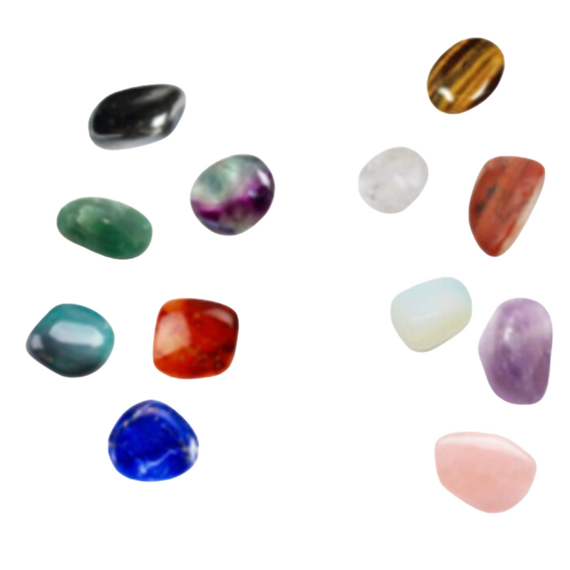 Ronis Tumble Gemstones with Display 2-3cm Assorted