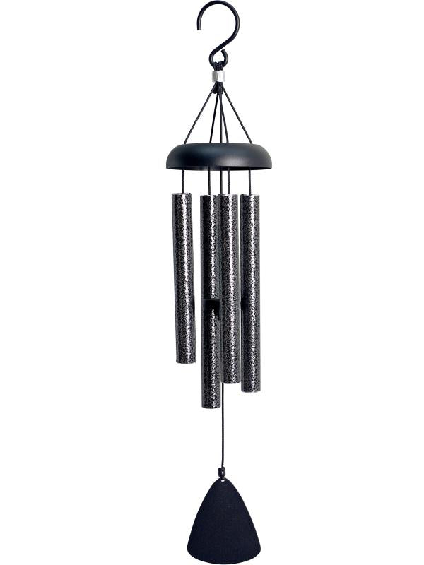 Tuned wind chime 53cm silver outdoor hanging garden décor with harmonious chime tones for patio, balcony and verandah