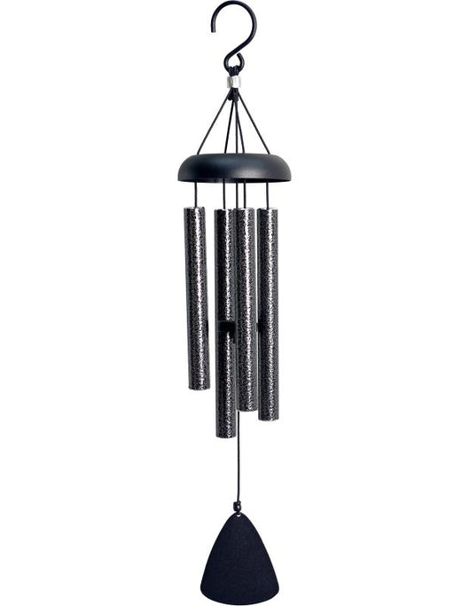 Tuned wind chime 53cm silver outdoor hanging garden décor with harmonious chime tones for patio, balcony and verandah