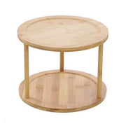 Ronis Turntable Bamboo 2 Tier 24.5x24.5x20cm