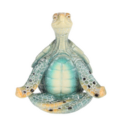 Ronis Turtle in Meditating Pose Marble Finish 17cm 2 Asstd – thumbnail