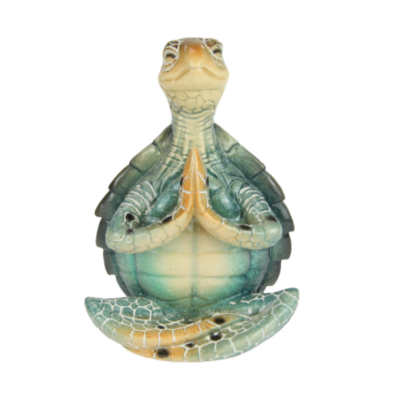Ronis Turtle in Meditating Pose Marble Finish 17cm 2 Asstd
