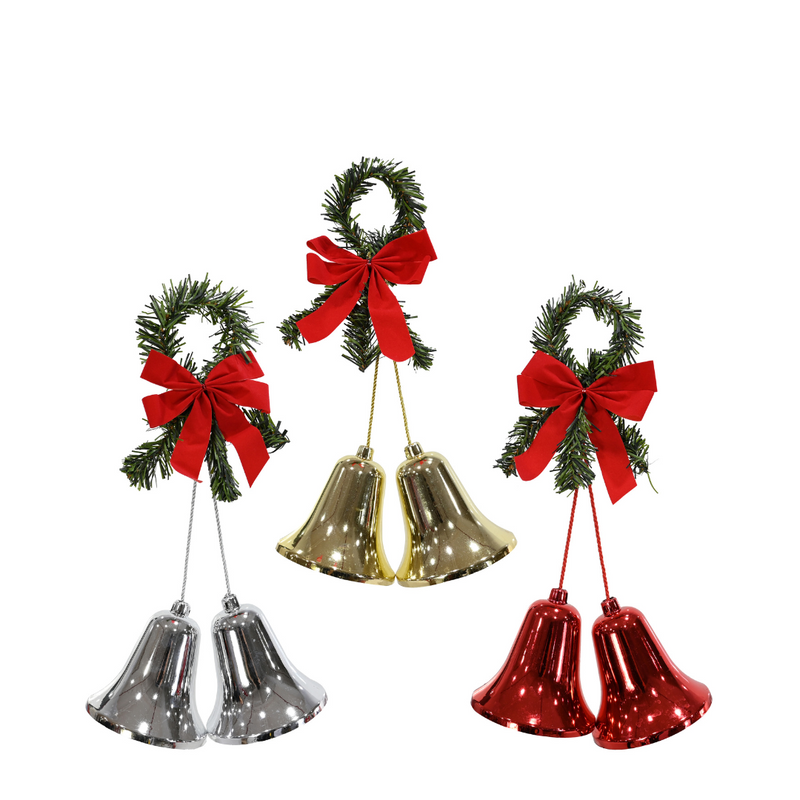 Ronis Twin Bell Hanging Deco 40cm Assorted
