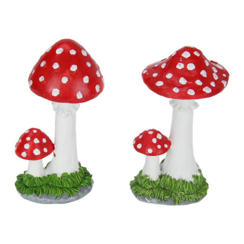 Ronis Twin Red Garden Mushroom 19cm Assorted