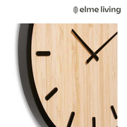 Ronis Tyson Wall Clock 60x4x60cm Black/Natural – thumbnail