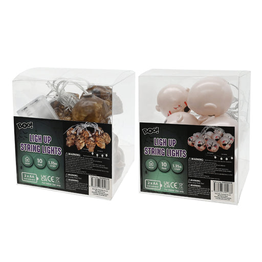 Grim Glow String Lights 1.35m Battery Operated Halloween Lights