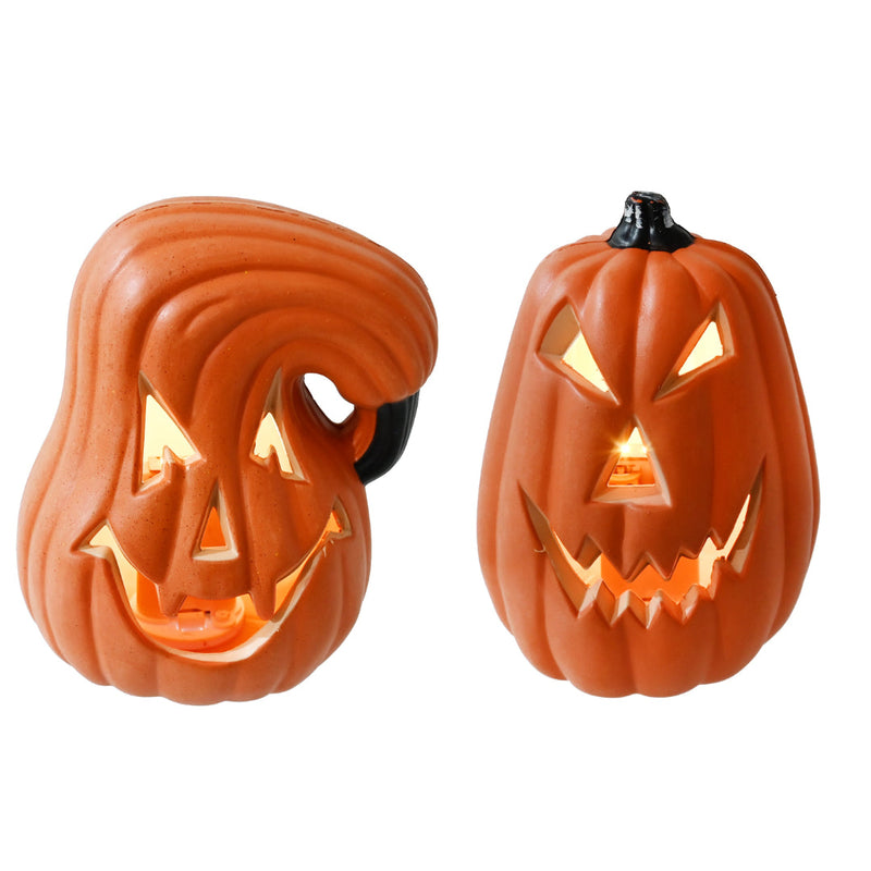 Gleaming Jack O' Lantern 15cm Battery Operated Halloween Lantern