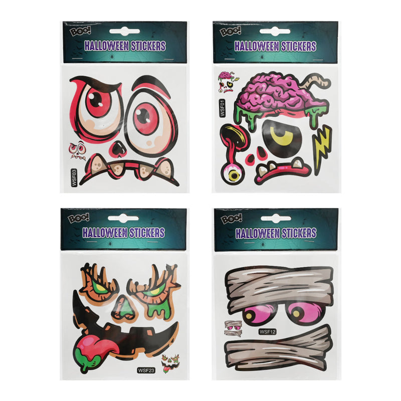 Halloween Kids Stickers Assorted Halloween Door Window Decoration