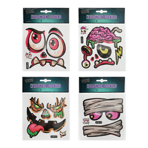 Halloween Kids Stickers Assorted Halloween Door Window Decoration