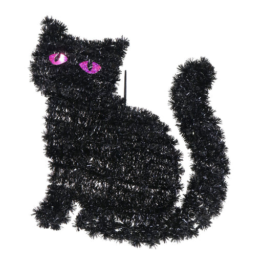 Hanging Tinsel Black Cat Halloween 33cm Halloween Tinsel