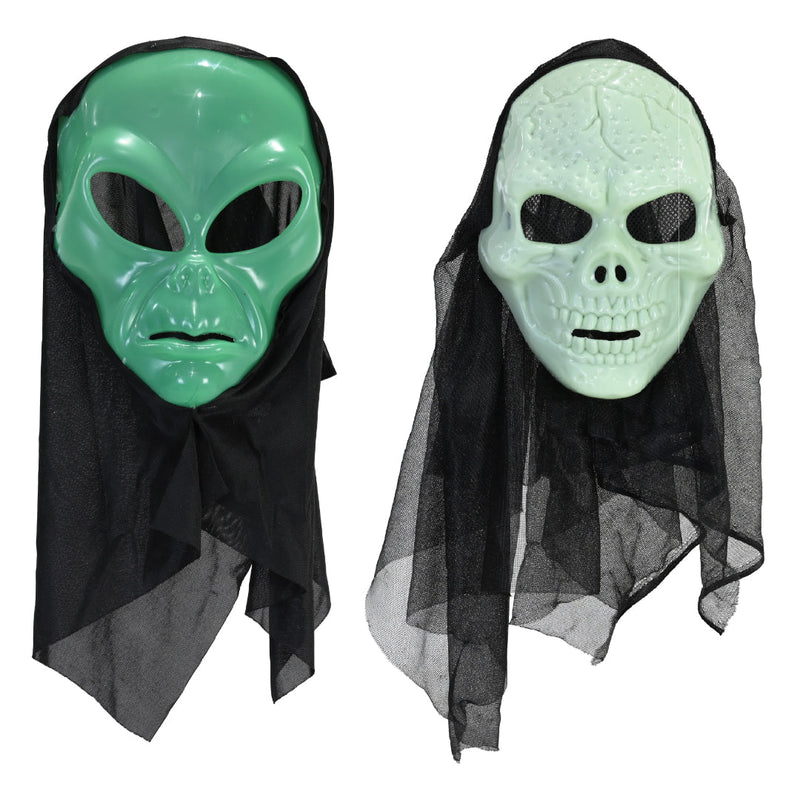 G.I.D Skull Hooded Mask Assorted Halloween Mask