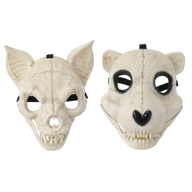 Animalistic White Skull Mask Assorted Halloween Mask