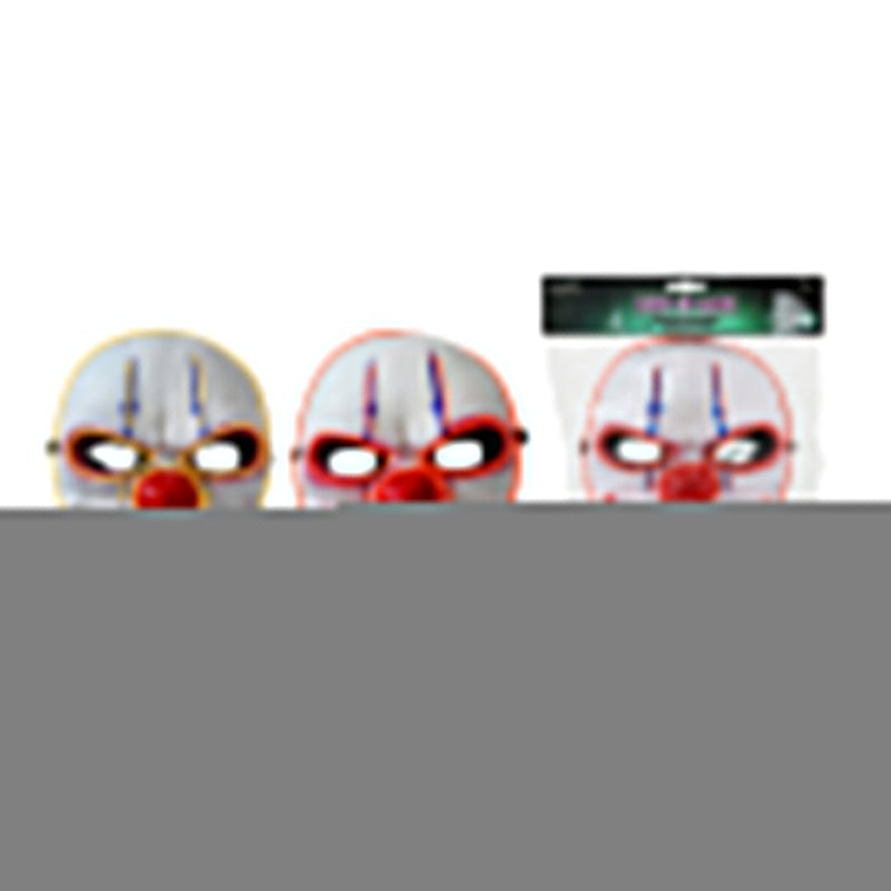 Stitched Light Up Clown Mask Assorted Halloween Mask