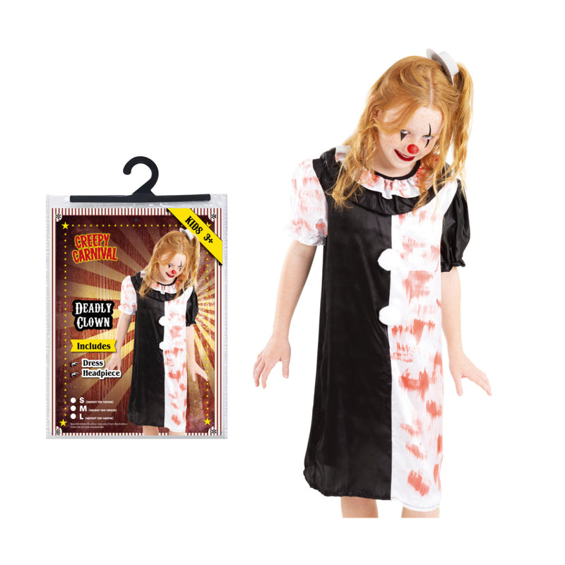 Deadly Clown Kids Costume Halloween Costume Girls