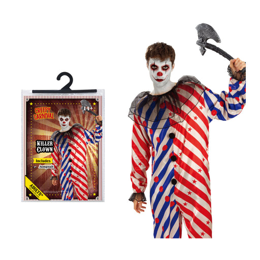 Killer Clown Adults Costume Halloween Costume Mens